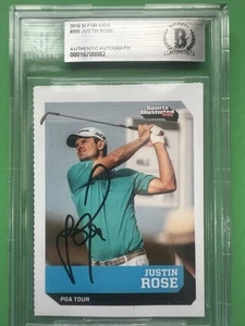 Justin Rose SI Sport Illustrato per Bambini Firmato Auto Beckett Autentico MAESTRI - Foto 1 di 7