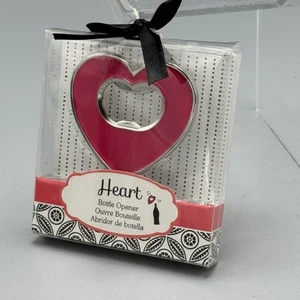 Kate Aspen Pink Heart Pocket Bottle Opener NOS Barware Tailgating Kitschy Dorm - Picture 1 of 4