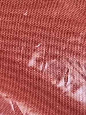 LA Linen Polyester Poplin Square Tablecloth Coral Red 58" Made in USA - Image 1 of 4