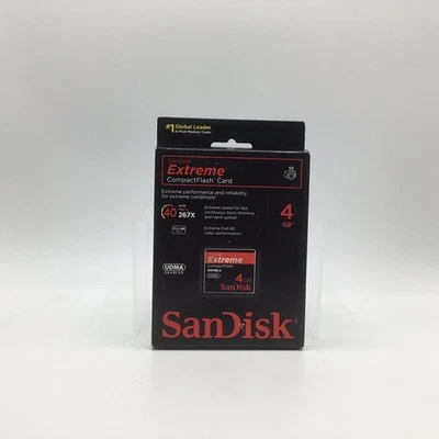 SanDisk Extreme 4GB Compact Flash Memory Card UDMA 40 MB/s 267x (SDCFX-004G-A75) - Image 1 of 3