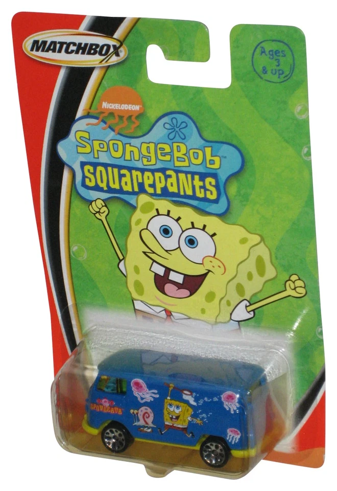 Matchbox Nickelodeon (2003) Mattel Spongebob Squarepants Blue Van Toy - Image 1 of 1