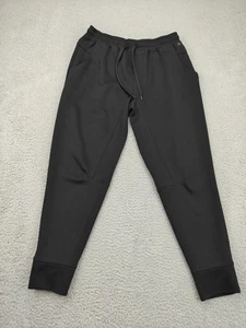 Kenneth Cole Pants Mens Medium Black Joggers Sweatpants Zip Pocket Drawstring - Picture 1 of 15