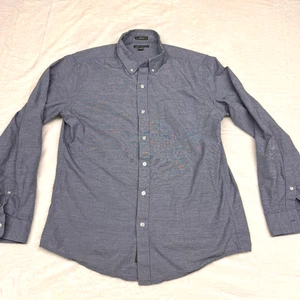 Eddie Bauer Shirt Mens Medium Chambray Button Down Oxford Preppy Casual - Picture 1 of 7