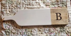Kirklands Home Decor Initial "B" Wood Wall Hanging Or Tray Decorative 23" X 6" - Picture 1 of 4