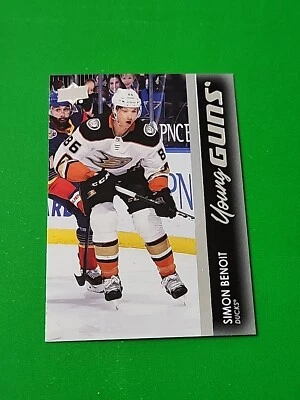 SIMON BENOIT 2021-22 Upper Deck Young Guns #228 ANAHEIM DUCKS - Image 1 of 3