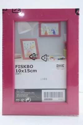 宜家 Fiskbo 4x6 英寸热粉色肖像风景相框 — 第 1/4 张图片