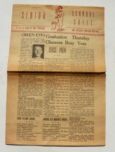 1941 San Jose High School Zeitung Senior Skandal Blatt Abschluss Ausgabe Kalifornien - Bild 1 von 4
