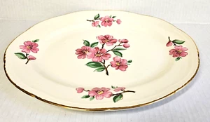 Homer Laughlin Serving Platter Apple Blossom Liberty Gold Trim 11 3/4 " - Picture 1 of 4