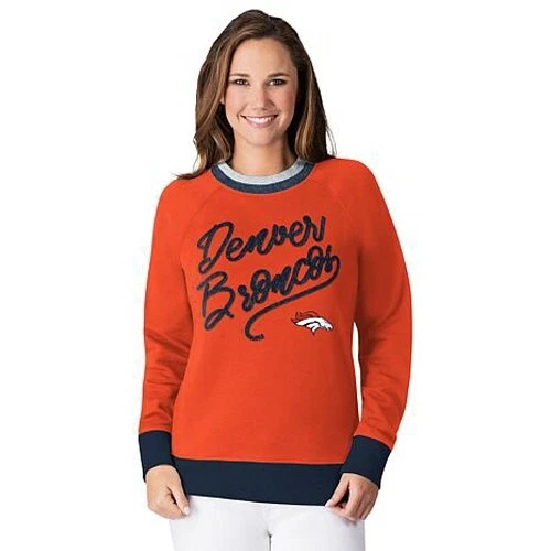 NFL Denver Broncos Officially Licensed Women's Hail Mary Sweatshirt G-III - Image 1 of 4
