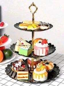 3-Tier Cake Stand Wedding Serving Plate Party Cupcake Tray Dessert Fruit Display - Picture 1 of 4