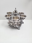 Regency Style Victorian Egg Stand Silver Plated English Sheffield 19th Century