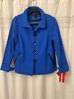 Nina Mclemore 3X Dry Active Nylon Swing Jacket Cobal Blue M New With Tags  695