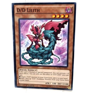 D/D Lilith Yugioh TCG SDPD-EN008 - Common - 1st Edition Card - Picture 1 of 3