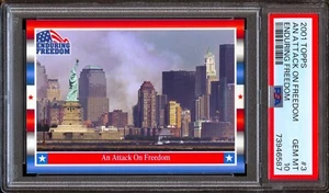 2001 Topps Enduring Freedom an Attack on Freedom PSA 10 POP 2 World Trade Center - Picture 1 of 2