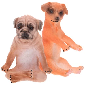 2 Pcs Spielzeug Für Haustierhundmodell Kind Hundespielzeug Hundemodell - Bild 1 von 12