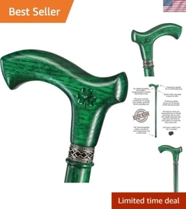 36-Inch Irish Cane with Ergonomic Handle - Stylish Oak Walking Aid for Everyone - Picture 1 of 11