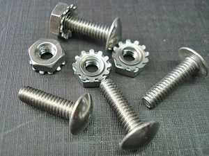 25 pcs 8-32 x 5/8" grille rivets stainless steel rivet screw with nuts  - Picture 1 of 2