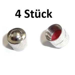4 x Ventilkappen Metallventilkappen Kappen mit Dichtung Ventildeckel - MR - Bild 1 von 1