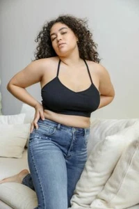 Flower Bloom Tattoo Mesh Bralette Plus Size Bras Womens casual tops sports bra - Picture 1 of 11