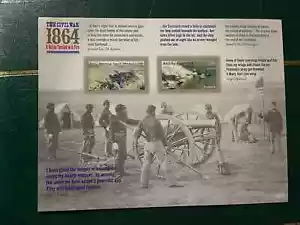 US SHEET (4910-4911) Civil War 1864 Petersburg BLACK CANNONEERS - Picture 1 of 3