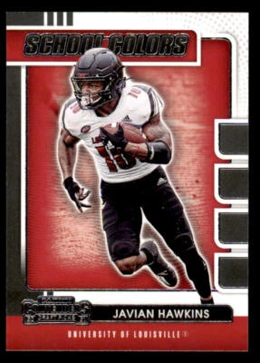 2021 Panini Contenders Draft Picks School Colors #24 Javian Hawkins (ref 232368) - Image 1 of 2