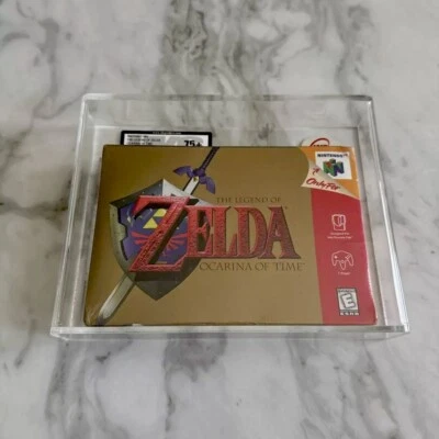 The Legend Of Zelda Ocarina Of Time UKG 75+ EX+ SEALED N64 NTSC SR VGA WATA - Image 1 of 2