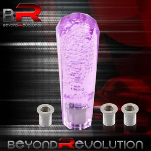 6" 150mm Diamond Bubble Shift Knob Automatic Manual Transmission Shifter Purple - Picture 1 of 3