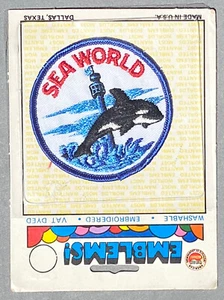 Sea World ORCA Killer Whale Embroidered PATCH - NOC Vintage Patch - Picture 1 of 5