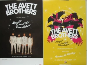 Avett Brothers 2013 Magpie/Dandelion 2 Sided Promo Poster Flawless New Old Stock - Picture 1 of 1