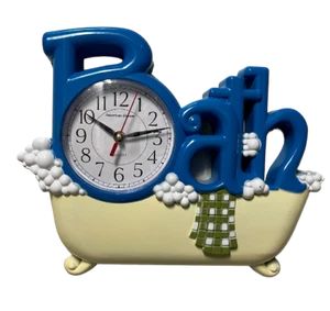 Bathtub Bathroom Quartz Movement Wall Clock - Picture 1 of 6