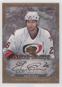 2007-08 Upper Deck Artifacts Auto-Facts Erik Cole #AF-EC Auto