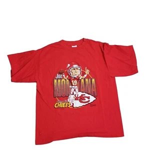 Salem Sportswear Youth 18 20 Joe Montana Kansas City Chiefs Single Stitch USA - Picture 1 of 10