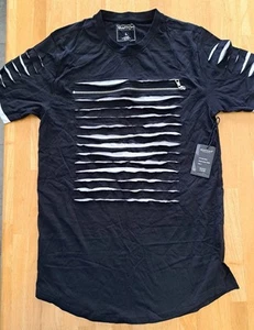 Switch Remarkable Men's Black & White Distressed T-shirt Size Large NWT - Picture 1 of 13