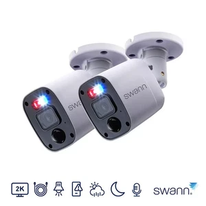 Swann 2 x 2K Bullet Add on Camera SWPRO-2KMQBPK2-EU - Picture 1 of 8