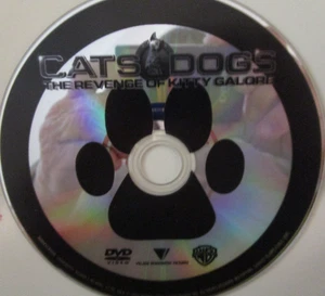 Cats & Dogs: the Revenge of Kitty Galore (DVD, 2010) NO CASE, Read Descript Sect - Picture 1 of 1