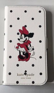 Kate Spade Disney iPhone 12 12/Pro Case Minnie Mouse Magnetic Wrap Folio Dots - Picture 1 of 15