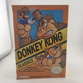 Donkey Kong Classics - Case Only - Nintendo Nes - Org Slip Art (No Game No Man)