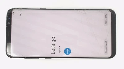 Teléfono Celular Samsung Galaxy S8+ SM-G955U (Negro 64GB 4GB) AT&T DEFECTUOSO AGRIETADO Foto 1 de 2