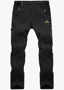 EKLENTSON Men's Waterproof Softshell Fleece Lined Outdoor Walking Trousers 40 - Picture 1 of 14