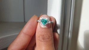18ct White Gold 0.75ct Emerald Cut Diamond Solitaire Ring Size M - Picture 1 of 14