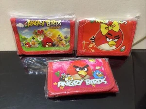 Angry Birds Tri-fold Wallet X3 Joblot Kids Purse Fabric Canvas NEW Bundle 1 - Picture 1 of 5
