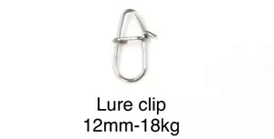 PROPIETARIO, FIIISH, CLIPS DE SEÑUELO ESTILO, CHASQUIDO DE PESCA, MEDIO, 12mm, 18kg. - Imagen 1 de 3