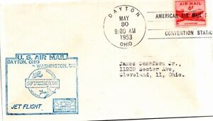 GOLDPATH: US AIR MAIL 1953, DAYTON, OHIO CV511_P30