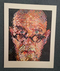 RARE – CHUCK CLOSE PACE PRINTS Gallery INVITATION CARD New York 2014 - Picture 1 of 2