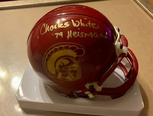 Charles White - Signed / Autographed - USC Trojans Football Mini Helmet - HT ‘79 - Picture 1 of 3