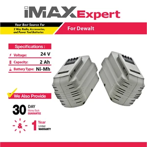 2x Batería NiMh 24V 2Ah para DeWalt DW0240, DW0242, DW0241, DE0240 - Imagen 1 de 12