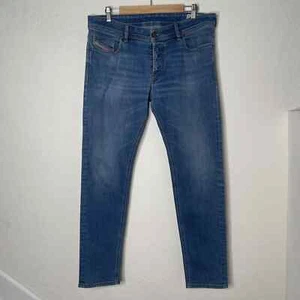 Jeans Diesel Industry Sleenker uomo elasticizzato con bottoni a mosca taglia W34 L30 blu - Foto 1 di 15