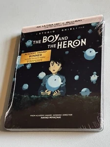 The Boy and the Heron 4k Ultra HD Blu Ray STEELBOOK UHD Studio Ghibli *IN STOCK* - Picture 1 of 2