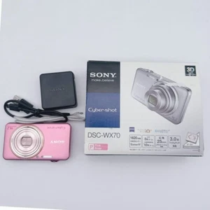 SONY Cyber-shot DSC-WX70 Pink 16.2MP Digital Camera From Japan Excellent Fedex - Picture 1 of 9