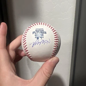 Kyle Manzardo Signed 2023 Futures Game Baseball Cleveland Guardians - Picture 1 of 1